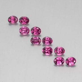 4,29 ct natürliche roter Rhodolith-Edelsteine, Oval Schliff, VS