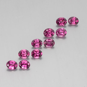 4,29 ct natürliche roter Rhodolith-Edelsteine, Oval Schliff, VS