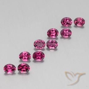 4.74 ct natürliche Lila Rot Rhodolith-Granat-Edelsteine, Oval, VS