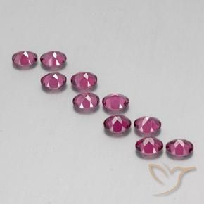 4.74 ct natürliche Lila Rot Rhodolith-Granat-Edelsteine, Oval, VS