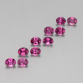 4,12 ct natürliche roter Rhodolith-Edelsteine, Oval Schliff, VS