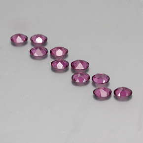 3,98 ct natürliche purpurfarbener Rhodolith-Edelsteine, Oval Schliff, VS