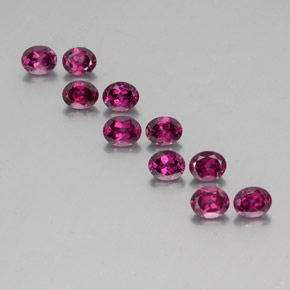 4,65 ct natürliche roter Rhodolith-Edelsteine, Oval Schliff, VS