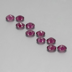 4,65 ct natürliche roter Rhodolith-Edelsteine, Oval Schliff, VS