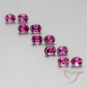 4,57 ct natürliche Himbeerrot Rhodolith-Edelsteine, Oval Schliff, VS