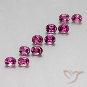 4,57 ct natürliche Himbeerrot Rhodolith-Edelsteine, Oval Schliff, VS