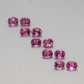 3,97 ct natürliche roter Rhodolith-Edelsteine, Oval Schliff, VS