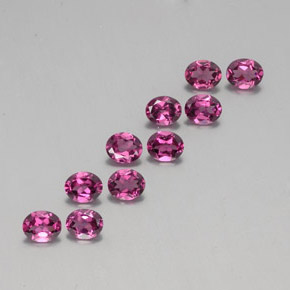 3,97 ct natürliche roter Rhodolith-Edelsteine, Oval Schliff, VS