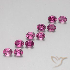 4.23 ct natürliche rötlich-lila Rhodolith-Granat-Edelsteine, Oval, VS
