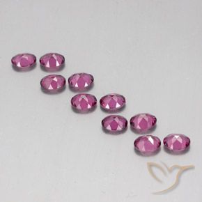 4.23 ct natürliche rötlich-lila Rhodolith-Granat-Edelsteine, Oval, VS