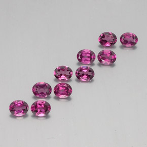 3,93 ct natürliche roter Rhodolith-Edelsteine, Oval Schliff, VS