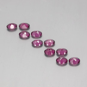 3,93 ct natürliche roter Rhodolith-Edelsteine, Oval Schliff, VS