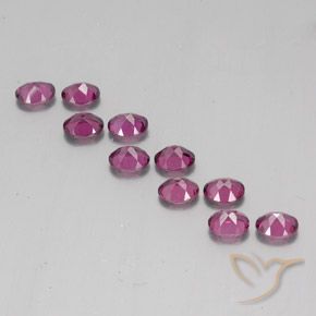 4.33 ct natürliche Mittelviolett Rhodolith-Granat-Edelsteine, Oval, VS