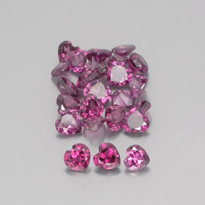  ct natürliche roter Rhodolith-Edelsteine, Herzform, VVS-VS