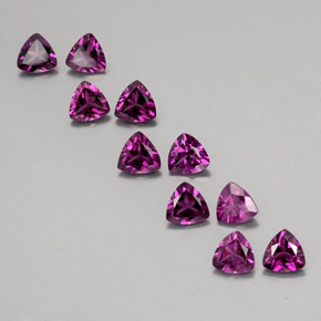  ct natürliche roter Rhodolith-Edelsteine, Trillion, VVS-VS