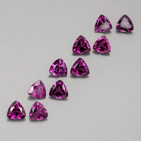  ct natürliche roter Rhodolith-Edelsteine, Trillion, VVS-VS
