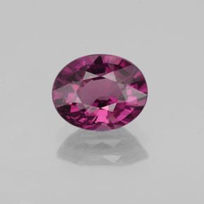 1,96 ctw natürlicher purpurfarbener Rhodolith, Oval Schliff, VS