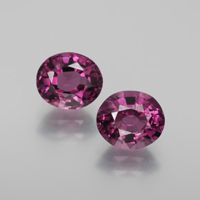 2,90 ct natürliche roter Rhodolith-Edelsteine, Oval Schliff, VVS-VS