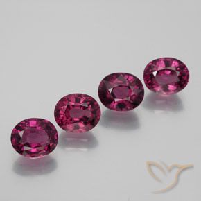 4.72ctw Natürlicher Himbeerrot Rhodolith-Granat, Oval, VVS-VS