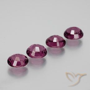4,73 ct natürliche purpurfarbener Rhodolith-Edelsteine, Oval Schliff, VVS-VS
