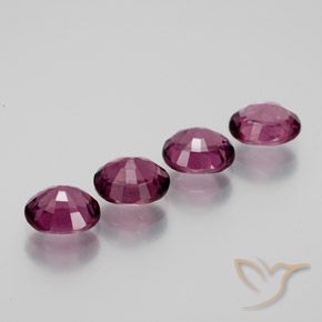 3.58 ct natürliche Himbeerrot Rhodolith-Granat-Edelsteine, Oval, VS