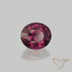 9,17 ctw natürlicher dunkellila Rhodolith-Granat, Oval, VS