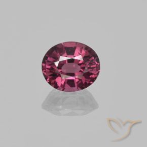 1.52ct Natürlicher Magenta-Rosa Rhodolith-Granat, Oval, VS