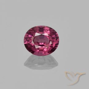 1.43ct Natürlicher Mittelviolett Rhodolith-Granat, Oval, VS