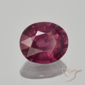 9,17 ctw natürlicher Mittel-Dunkelviolett Rhodolith-Granat, Oval, VS