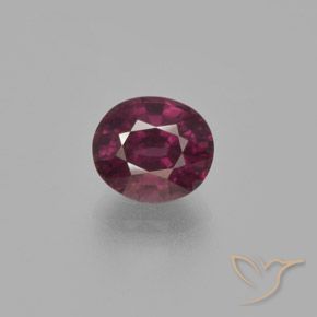 2.06ct Natürlicher dunkellila Rhodolith-Granat, Oval, VS