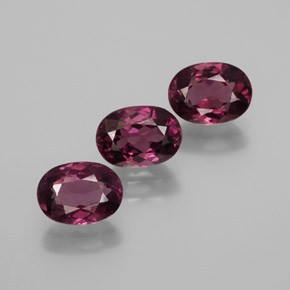  ct natürliche roter Rhodolith-Edelsteine, Oval Schliff, VS