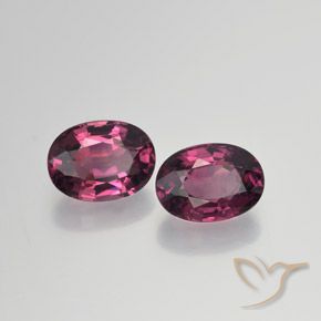2.24 ct natürliche Mittelrot Rhodolith-Granat-Edelsteine, Oval, VS