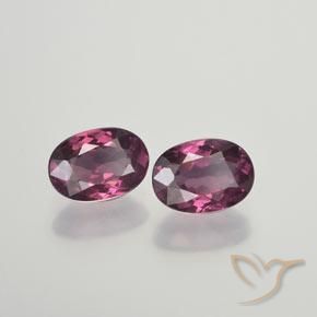 1.99 ct natürliche Magenta-Rosa Rhodolith-Granat-Edelsteine, Oval, VS