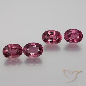 4.46 ct natürliche Lila Rot Rhodolith-Granat-Edelsteine, Oval, VS