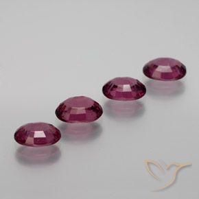 3.51 ct natürliche Mittelrot Rhodolith-Granat-Edelsteine, Oval, VS