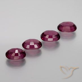 4.45 ct natürliche Lila Rot Rhodolith-Granat-Edelsteine, Oval, VS