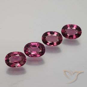 4.49ctw Natürlicher dunkellila Rhodolith-Granat, Oval, VVS-VS