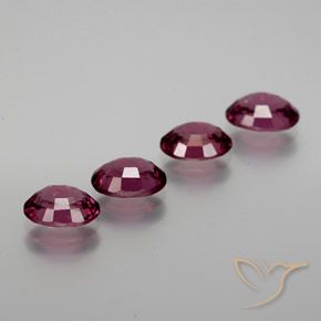 3.77 ct natürliche Himbeerrot Rhodolith-Granat-Edelsteine, Oval, VS
