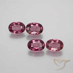 3.85 ct natürliche Mittelviolett Rhodolith-Granat-Edelsteine, Oval, VS