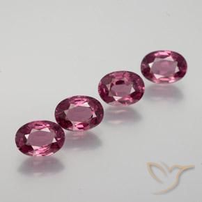 3.80ctw Natürlicher Mittelviolett Rhodolith-Granat, Oval, VS