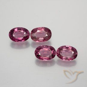 3.49 ct natürliche Mittelviolett Rhodolith-Granat-Edelsteine, Oval, VS