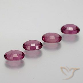 3.49 ct natürliche Mittelviolett Rhodolith-Granat-Edelsteine, Oval, VS
