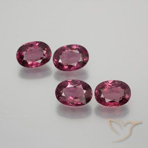 4.01 ct natürliche Mittelviolett Rhodolith-Granat-Edelsteine, Oval, VS