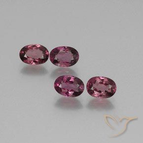 3.69 ct natürliche Mittelviolett Rhodolith-Granat-Edelsteine, Oval, VS