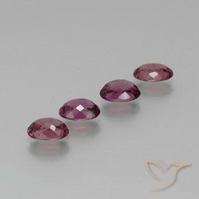 3.69 ct natürliche Mittelviolett Rhodolith-Granat-Edelsteine, Oval, VS