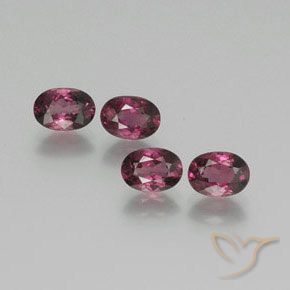 4.22 ct natürliche Himbeerrot Rhodolith-Granat-Edelsteine, Oval, VS
