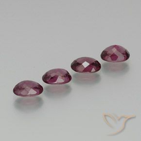 4.11 ct natürliche Himbeerrot Rhodolith-Granat-Edelsteine, Oval, VS