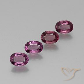 4.12ctw Natürlicher Himbeerrot Rhodolith-Granat, Oval, VS