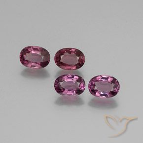 4.12 ct natürliche Himbeerrot Rhodolith-Granat-Edelsteine, Oval, VS