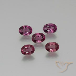 5.38 ct natürliche Mittelviolett Rhodolith-Granat-Edelsteine, Oval, VS